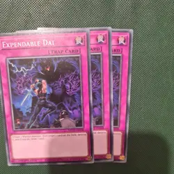 Yugioh Expendable Dai 1st Edition NM x3 Play Set - Image 1