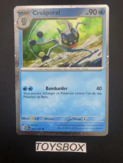 Carte Pokemon Croaporal Holo 057/197 / Flammes Obsidiennes EV3 PROMO / NEUF FR - Image 2