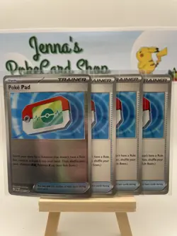 4x Poke Pad - 081/088 - Perfect Order - 1 Reverse Holo, 3 Common - Pokemon TCG - Image 1