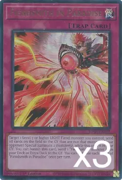 3X Yugioh Fiendsmith in Paradise MP25-EN232 Ultra Rare 1st Edition NM - Image 1
