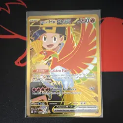 Pokemon Ethan's Ho-Oh EX Hyper Rare Destined Rivals 239/182 230 HP Full Art Holo - Image 1