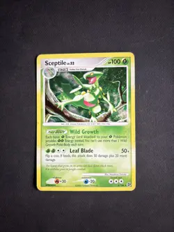Pokemon TCG Sceptile 8/106 Great Encounters Rare Holo - PLAYED - Image 1