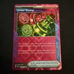 Unfair Stamp ACE SPEC Rare Holo 165/167 Twilight Masquerade EN NM - Image 1