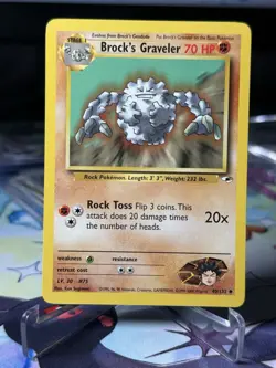Pokemon TCG Brock’s Graveler Gym Heroes 40/132 - Image 1