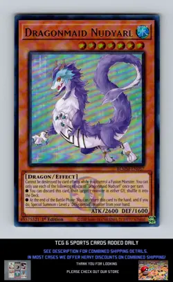 Battles of Legend: Monster Mayhem Yugioh #BLMM-EN057 Dragonmaid Nudyarl NM+ - Image 1