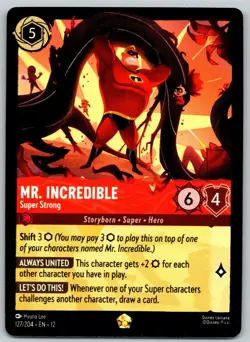 Mr. Incredible: Super Strong - 127/204 Legendary - Disney Lorcana: Wilds Unknown - Image 1