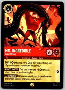 Mr. Incredible: Super Strong - 127/204 Legendary - Disney Lorcana: Wilds Unknown - Image 3