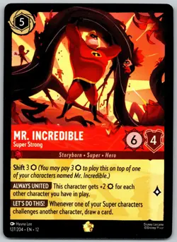 Mr. Incredible: Super Strong - 127/204 Legendary - Disney Lorcana: Wilds Unknown - Image 5