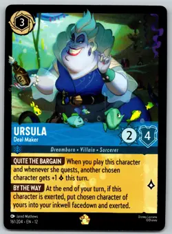 Ursula: Deal Maker - 161/204 - Legendary - Disney Lorcana: Wilds Unknown - Image 3