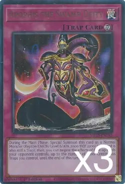 3X Yugioh Apophis the Swamp Deity MP25-EN292 Ultra Rare 1st Edition NM - Image 1