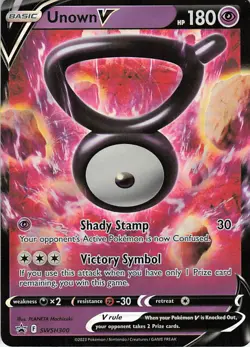 Unown V - Holo Promo SWSH: Sword & Shield Promo Cards SWSH300 NM - Image 1