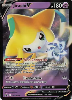 Jirachi V - 299 Holo Promo SWSH: Sword & Shield Promo Cards SWSH299 NM - Image 1