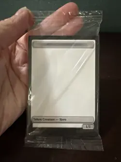MTG Final Fantasy Commander Party Blank Hero Token Promo Sealed - Image 1