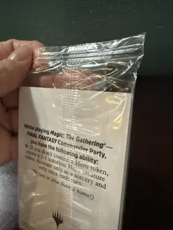 MTG Final Fantasy Commander Party Blank Hero Token Promo Sealed - Image 4