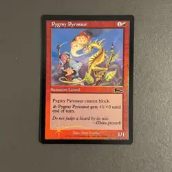 Pygmy Pyrosaur FOIL Urza's Legacy NM Red Common Magic: The Gathering - Image 1