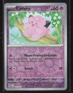 Clefairy #035/165 SV: Scarlet & Violet 151 Reverse Holo Pokemon TCG NM/M - Image 1