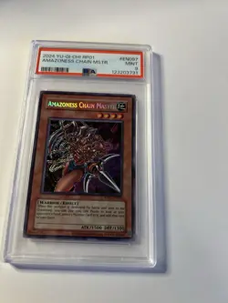 Yugioh PSA 9 Amazoness Chain Master RP01-EN097 Secret Rare 2024 Reprint - Image 3