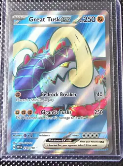 Pokemon Great Tusk EX 230/198 Scarlet Violet - Image 1