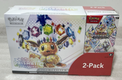 POKEMON TCG Scarlet & Violet PRISMATIC EVOLUTIONS ETB/Bundle 2-Pk COSTCO SEALED - Image 1