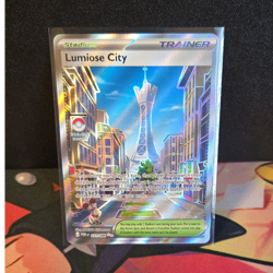 Pokemon TCG Lumiose City 111/108 Trainer Stadium Full Art Holo English - Image 1