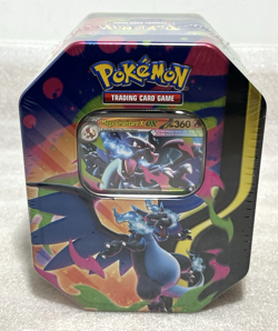 POKEMON TCG Mega Charizard Tin MEGA CHARIZARD X ex NEW & SEALED NICE - Image 1