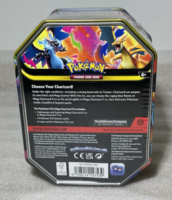 POKEMON TCG Mega Charizard Tin MEGA CHARIZARD X ex NEW & SEALED NICE - Image 4