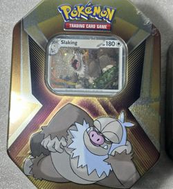 POKEMON TCG Triple Whammy Tins x3 SLAKING-DARKRAI-TYRANITAR NEW & SEALED NICE - Image 2