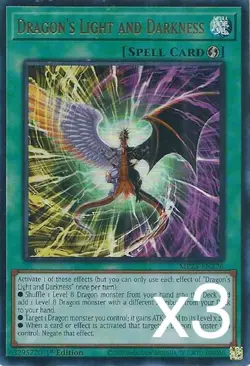 3X Yugioh Dragon's Light and Darkness MP25-EN226 Ultra Rare 1st Edition NM - Image 1