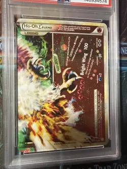 2010 POKEMON HEARTGOLD & SOULSILVER #112 HO-OH LEGEND-HOLO PSA 7 - Image 2