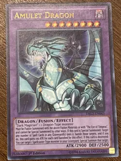 Amulet Dragon DRL3-EN043 Dragons of Legend: Unleashed 1st Edition Ultra Rare LP - Image 1