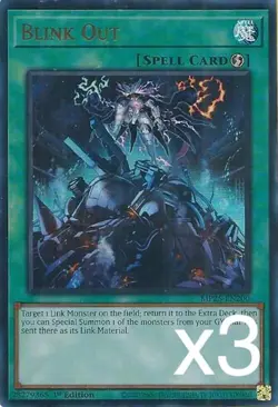 3X Yugioh Blink Out MP25-EN200 Ultra Rare 1st Edition NM - Image 1