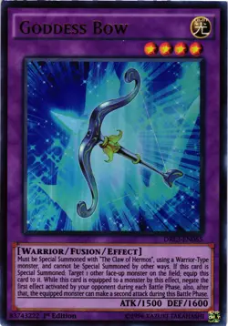 Yugioh Goddess Bow DRL3-EN065 1st Edition Ultra Rare LP - Image 1