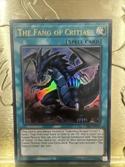 YuGiOh The Fang of Critias LCKC-EN037 Ultra Rare Card M/NM - Image 1