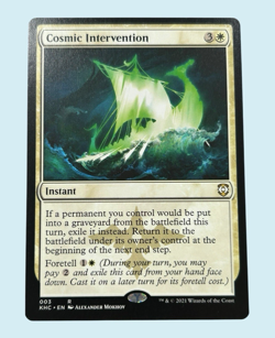 Cosmic Intervention, Kaldheim Commander, NM Near Mint, MTG Magic The Gathering - Image 1