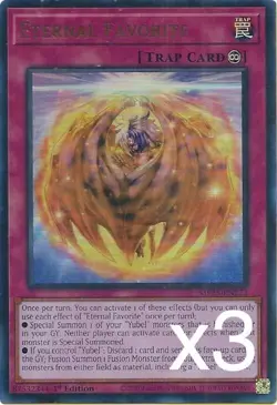 3X Yugioh Eternal Favorite MP25-EN172 Ultra Rare 1st Edition NM - Image 1