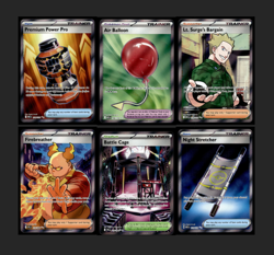 6 x TRAINER FULL ART BUNDLE - MEGA EVOLUTION PHANTASMAL FLAMES - POKEMON NM - Image 1