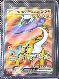 Pokemon Raging Bolt EX 196/162 Full Art Temporal Forces - Image 1