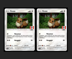 2 x EEVEE - 186/SM-P KFC PROMO - INDONESIAN - POKEMON NM - Image 1