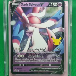 CGC 9 2021 Pokemon TCG SWSH Dark Sylveon V Celebrations Collection SWSH134 Mint - Image 2