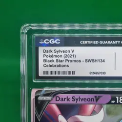 CGC 9 2021 Pokemon TCG SWSH Dark Sylveon V Celebrations Collection SWSH134 Mint - Image 3