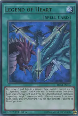 Yugioh Legend Of Heart DRL3-EN046 Ultra Rare LP - Image 1