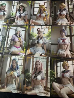 One Piece 18 Collectible Character Anime Waifu Cards CCG Hancock Nami Uniform - Image 3