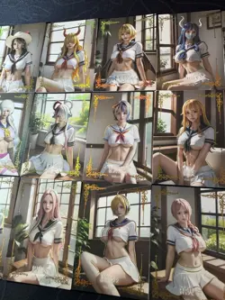 One Piece 18 Collectible Character Anime Waifu Cards CCG Hancock Nami Uniform - Image 4