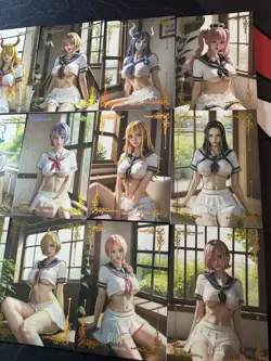 One Piece 18 Collectible Character Anime Waifu Cards CCG Hancock Nami Uniform - Image 5