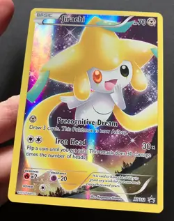 Jirachi XY112 XY PROMO RARE HOLO Pokemon Card Mythical FULL ART Generations NM - Image 3