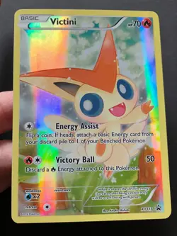 Victini XY117 XY PROMO RARE HOLO Pokemon Card Mythical FULL ART Generations NM - Image 3