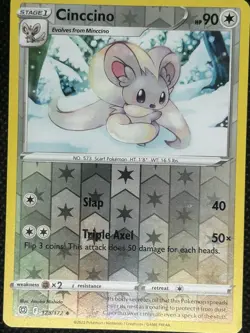 Cinccino 125/172 Uncommon Reverse Holo | SWSH: Brilliant Stars | Pokemon Card - Image 1