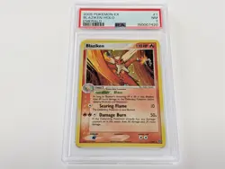 PSA 7 Blaziken Holo 1/106 EX Emerald 2005 Pokemon Card NM Vintage Mid-Era - Image 1