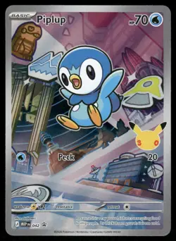 Pokemon Cards Piplup 042 Mega Evolution Promo NM *3 - Image 1