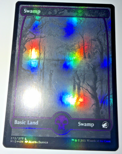 MTG Swamp 272 Foil Innistrad Midnight Hunt HP Full Art - Image 2